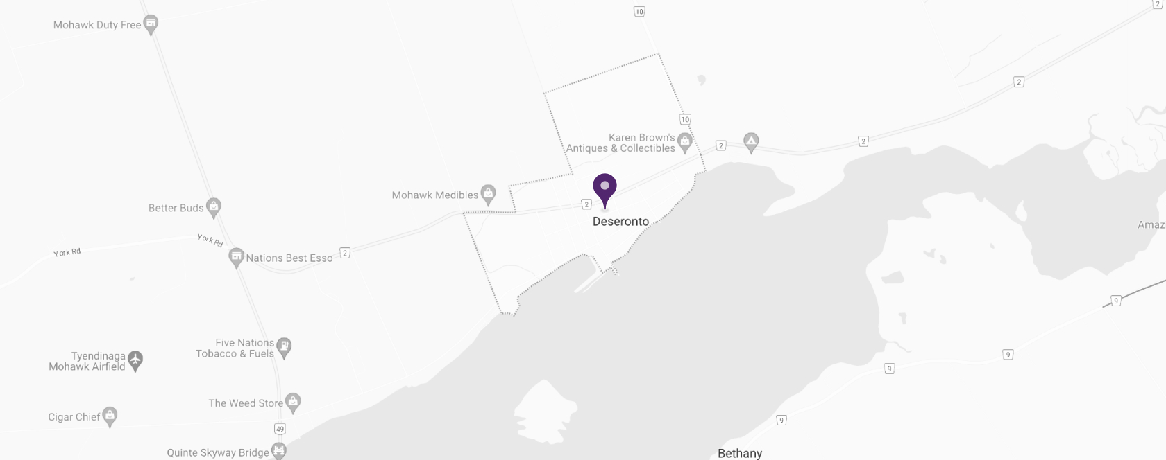 Map Outline of Deseronto