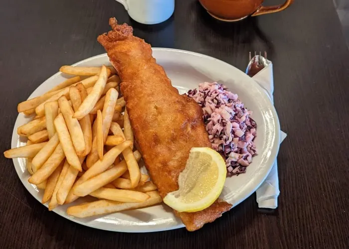 Fish and Chips displayed on a plate
